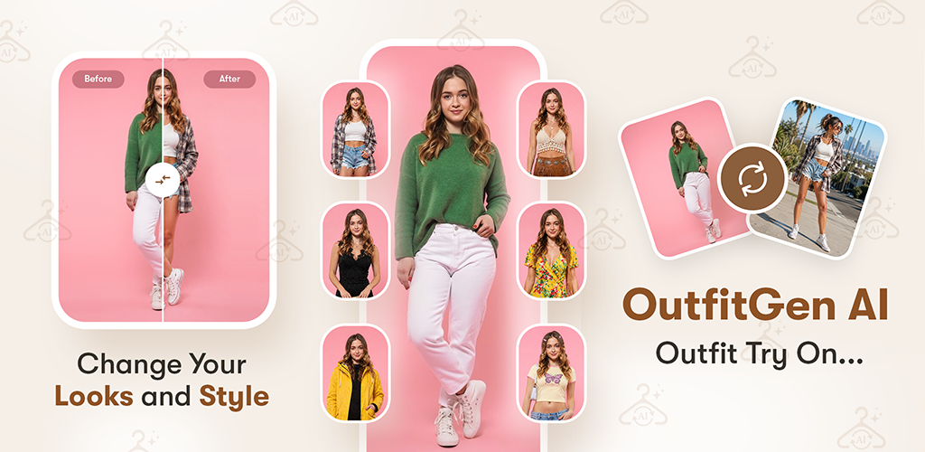 OutfitGen AI app home screen